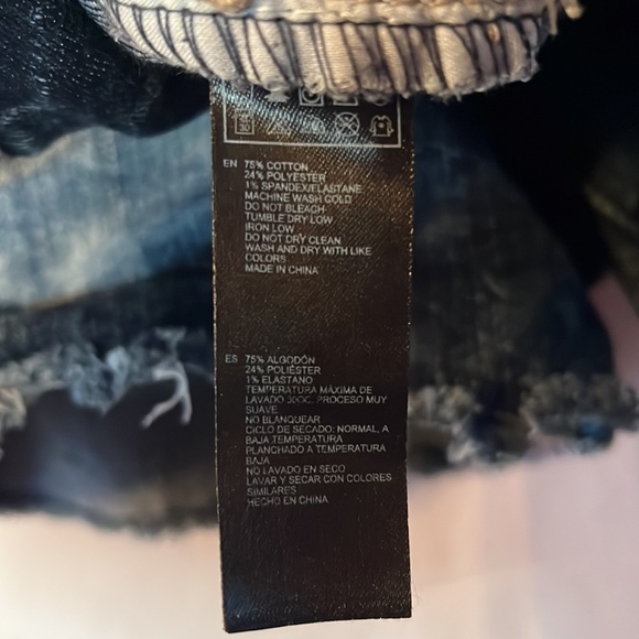 Forever21 Blue Denim Shorts Size 12 - Picture 6 of 6